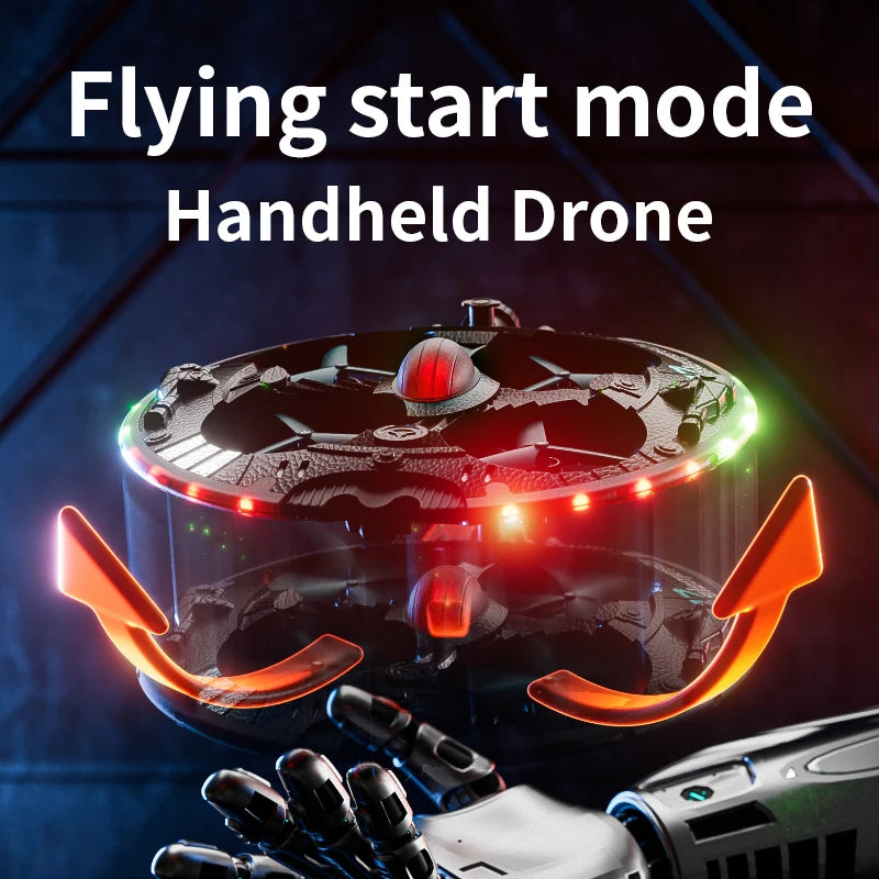 Mini Drone V47 RC UFO 2025 – Caméra 8K, LED, Détection de geste, Pulvérisation