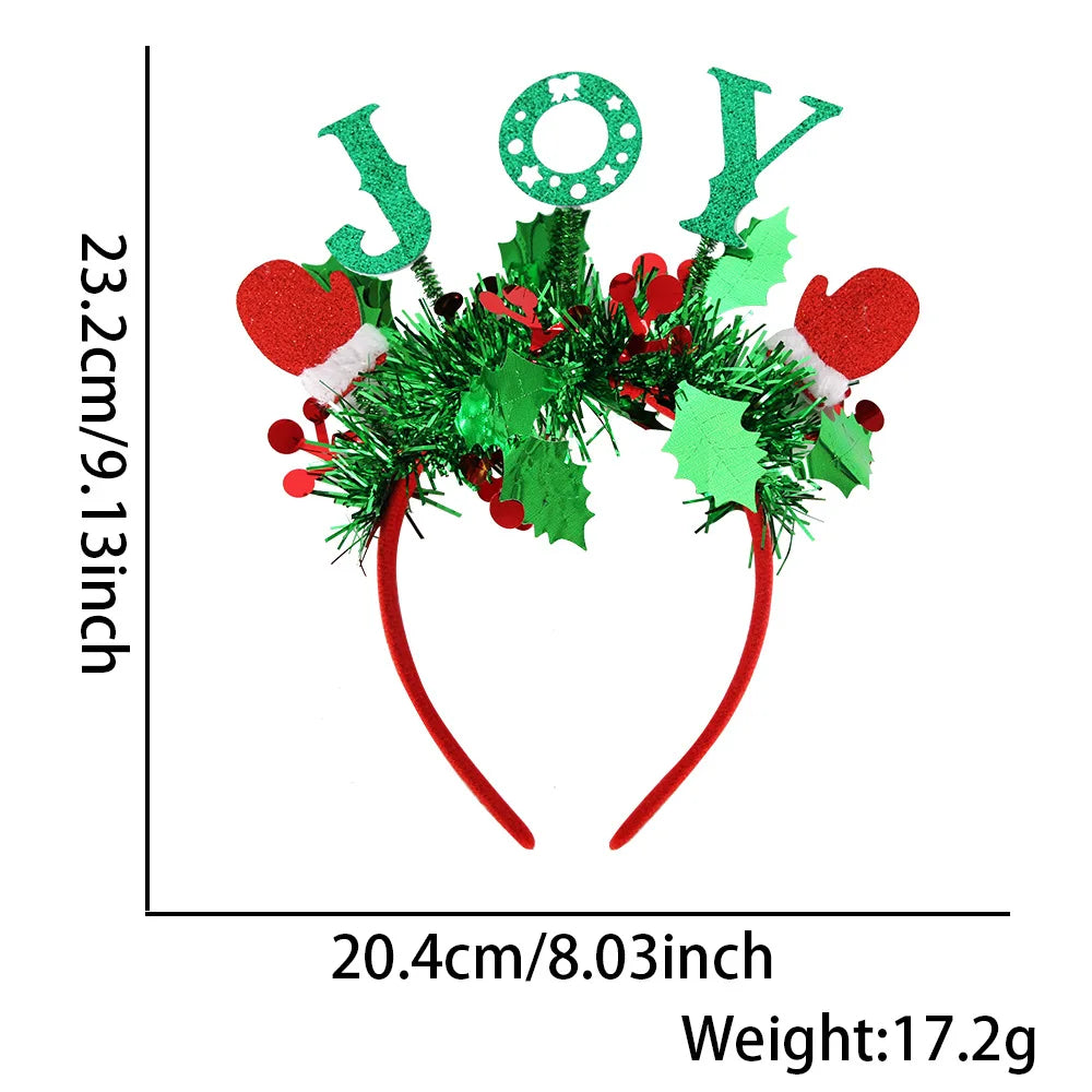 Serre-tête décoratif, Bandeaux du Nouvel An et de Noël  - Cerceaux pour cheveux de bonhomme de neige de renne