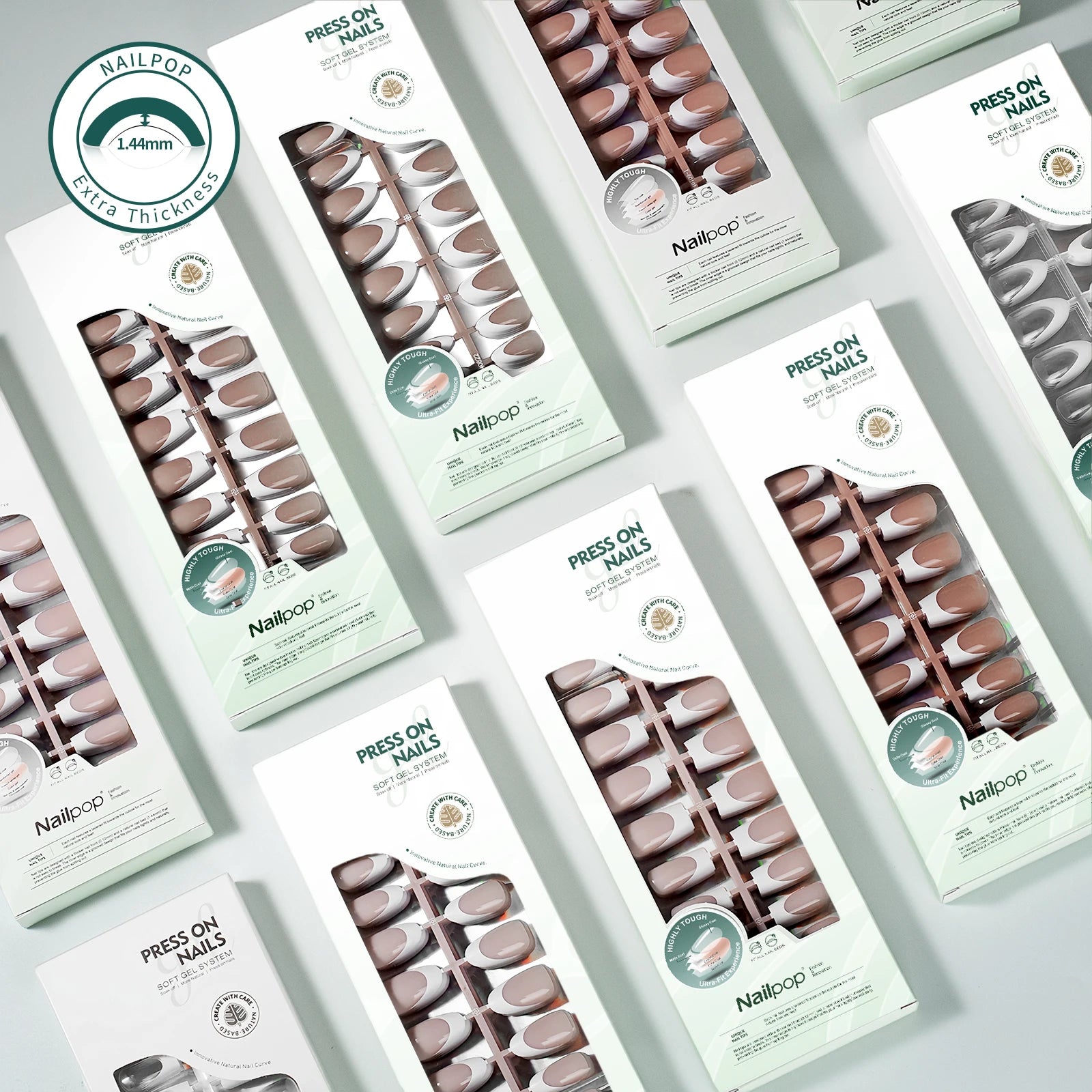 Press On Français Ultra Fit 140 pcs