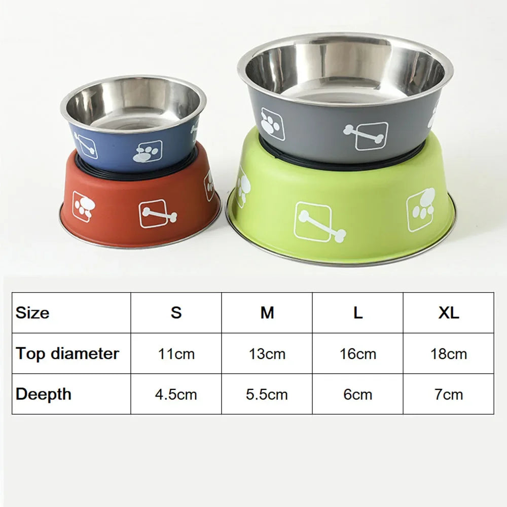 Stainless Steel Dog Bowls, Astronomical Pet Bowl, Durable Metal Food Dish for Small Medium Large Dogs