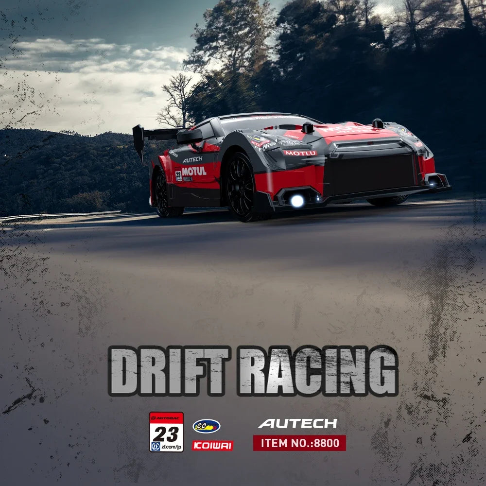 Oike 1:24 télécommande dérive RC voiture 4WD voitures de course à grande vitesse 2.4G modèle de véhicule radiocommandé jouet cadeau pour enfants adultes