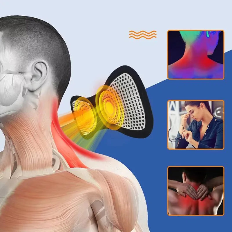 Mini masseur cervical électrique intelligent – Portable avec patch de massage et modes réglables