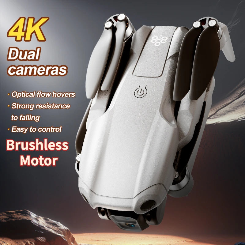 Drone A888 Pro 4K HD Photographie Aérienne Double Caméra Sans Balais Dron Flux Optique Pliable Quadrirotor RC