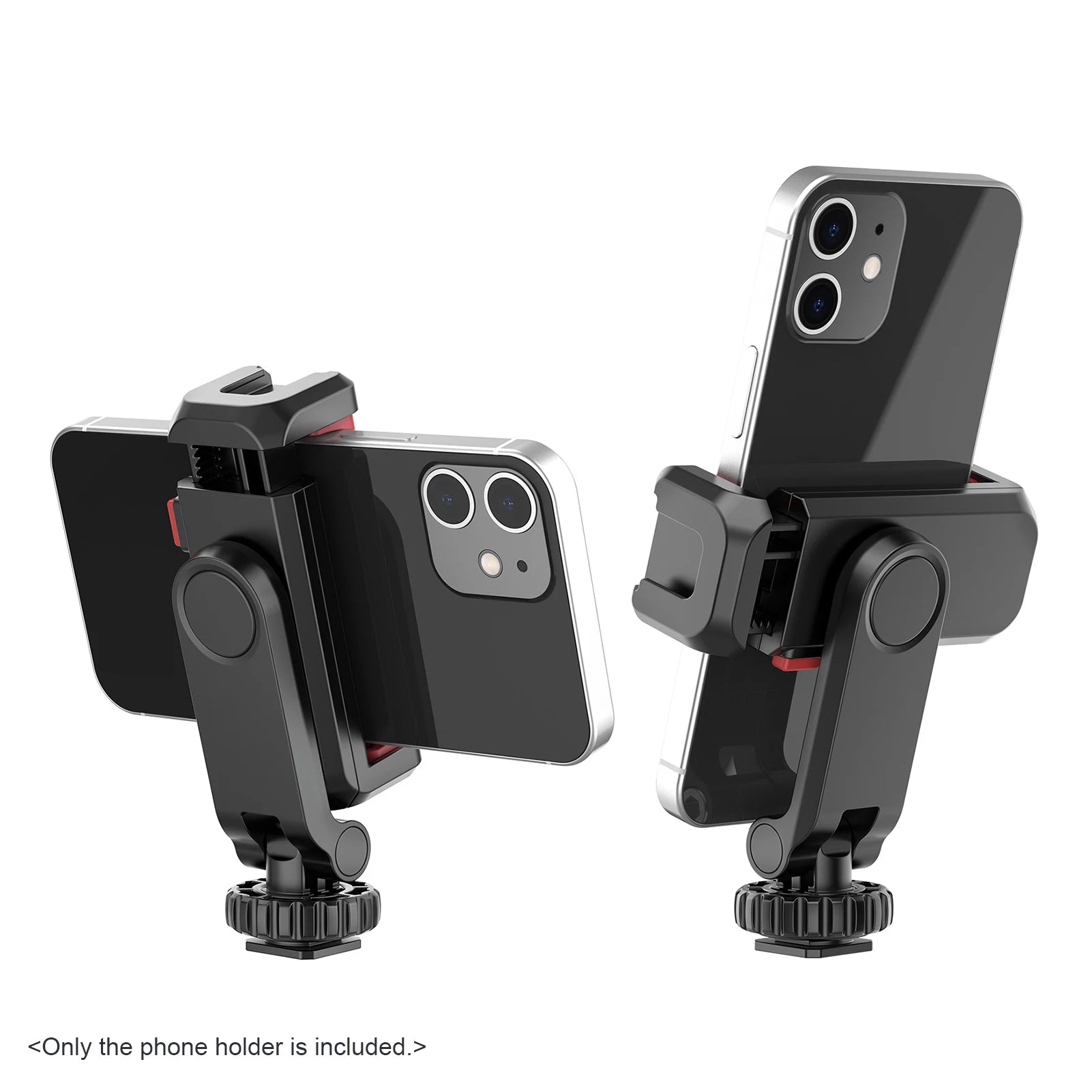 Multifunctional Smartphone Holder Clamp, Rotatable Phone Tripod Mount, Cold Shoe Mounts for Smartphone 