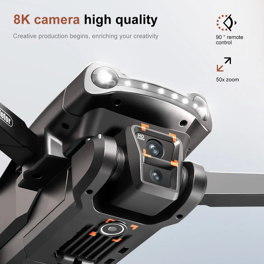 Drone GPS V198MAX 5G 8K – Double caméra, écran intégré, évitement d’obstacles laser