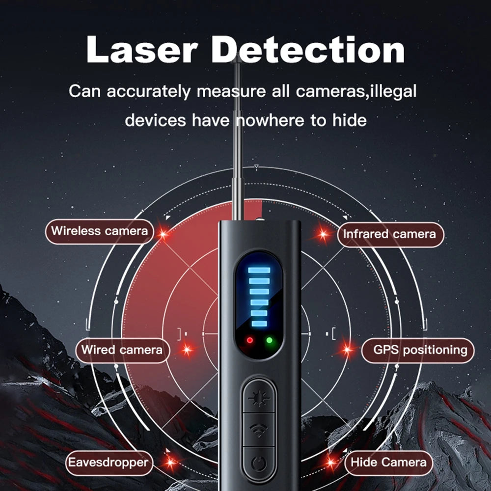 T15 Wireless Camera Detector, Infrared EAU, Anti-Landing Detector, Professional GPS Tracker Locator, Security Protection 