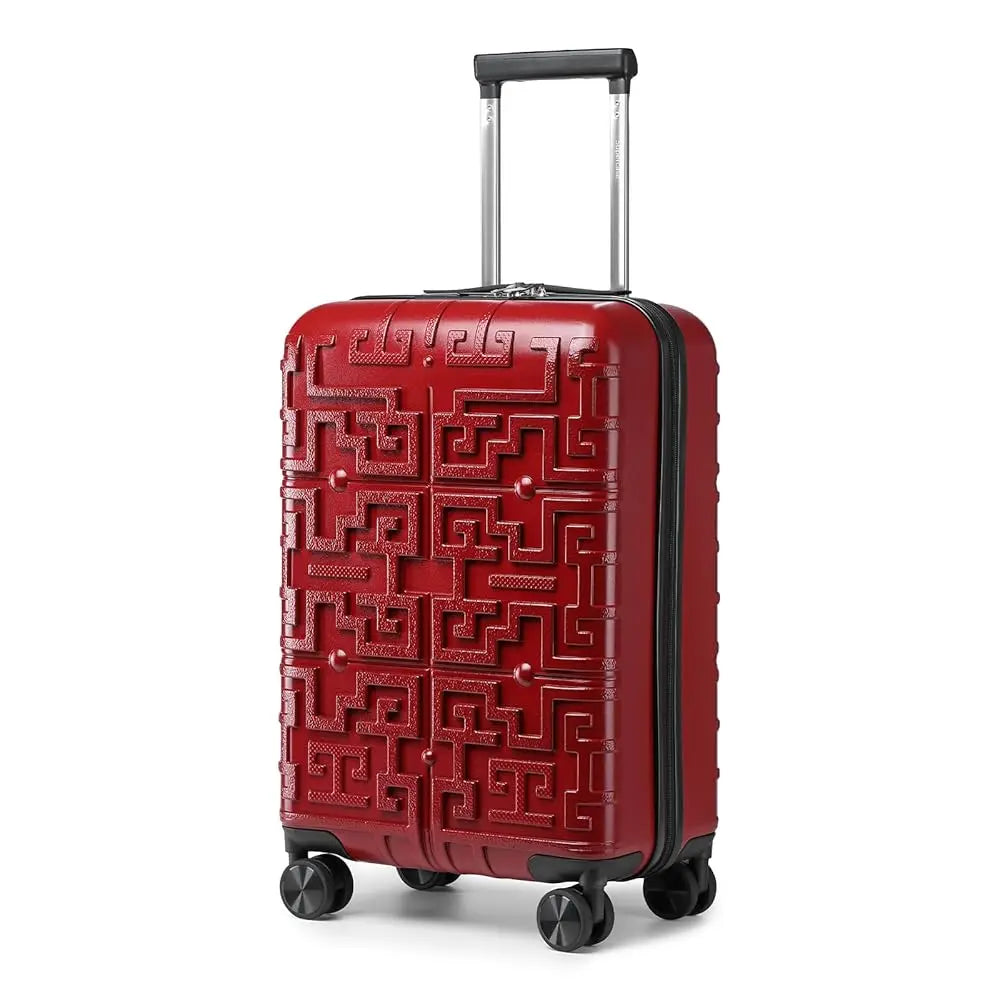 Valise Smile Case 20 pouces – Bagage à main 55×35×23 cm, coque rigide PP, 4 rouleaux Spinner, serrure TSA