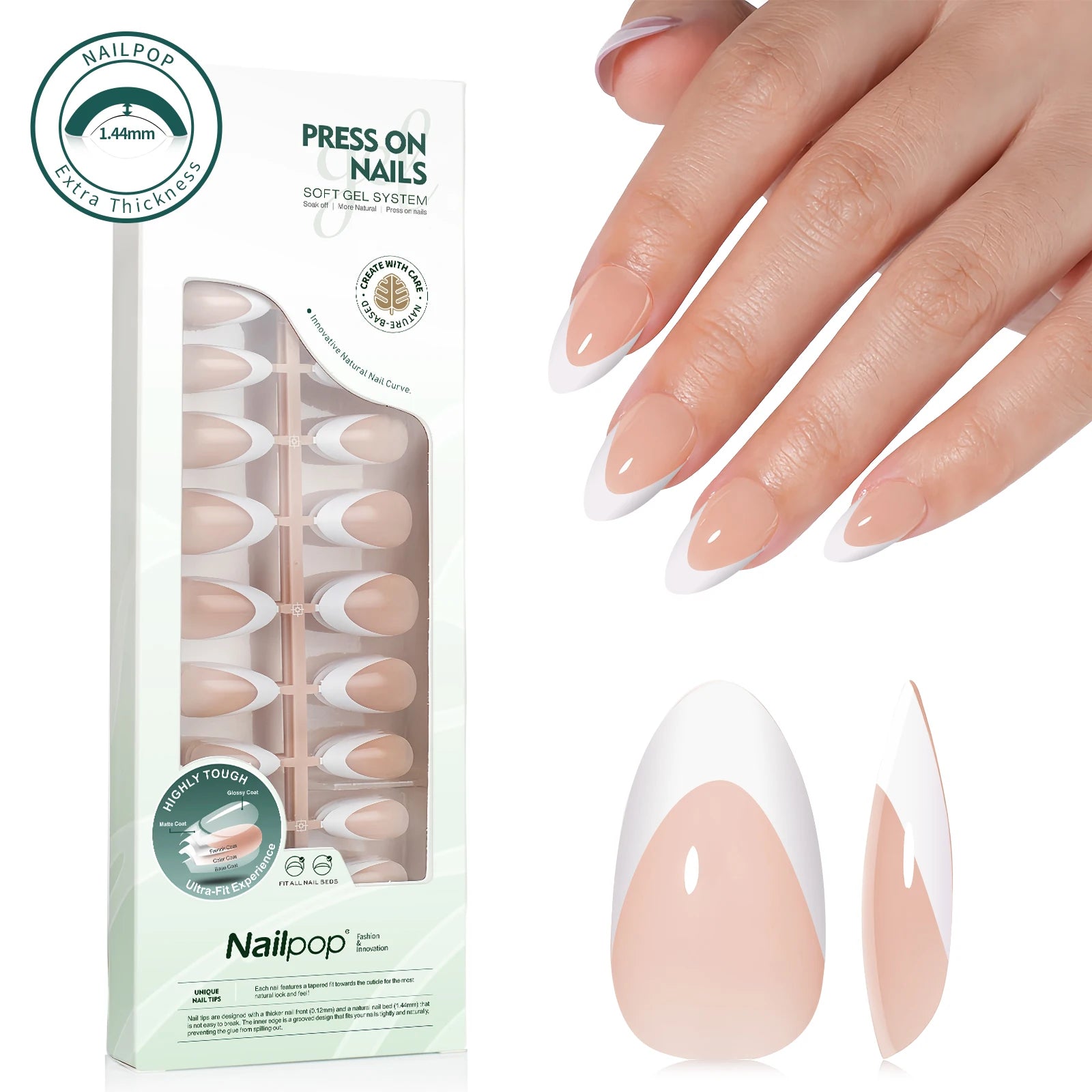 Press On Français Ultra Fit 140 pcs