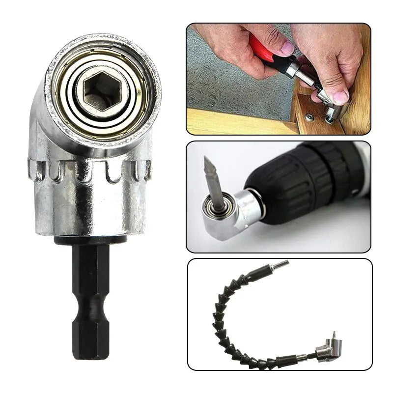 Socket Adapter for Electric Drill and Screwdriver, 105 Degree Rotating, Tool Head