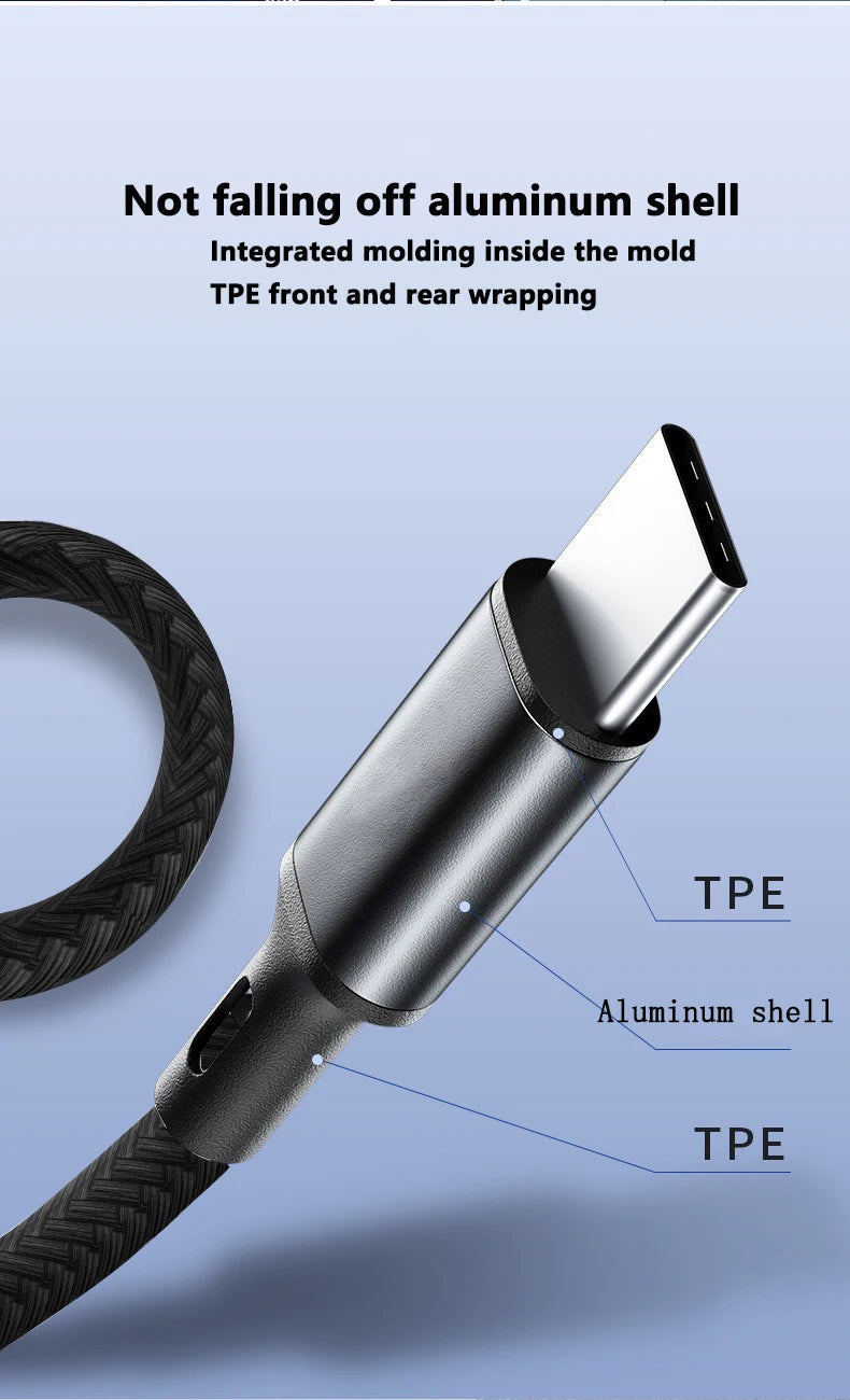 Câble USB PD 30W pour iPhone 14 / 13 / 12 / 11 Pro Max / 7 / 8 / 14 Plus / XS / XR – charge rapide, câble USB-C