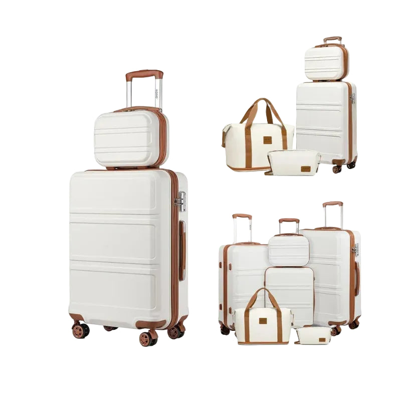 KONO 2/4/6-teiliges Beauty-Case und Gepäckset – Hartschalenkoffer und Reisetaschen