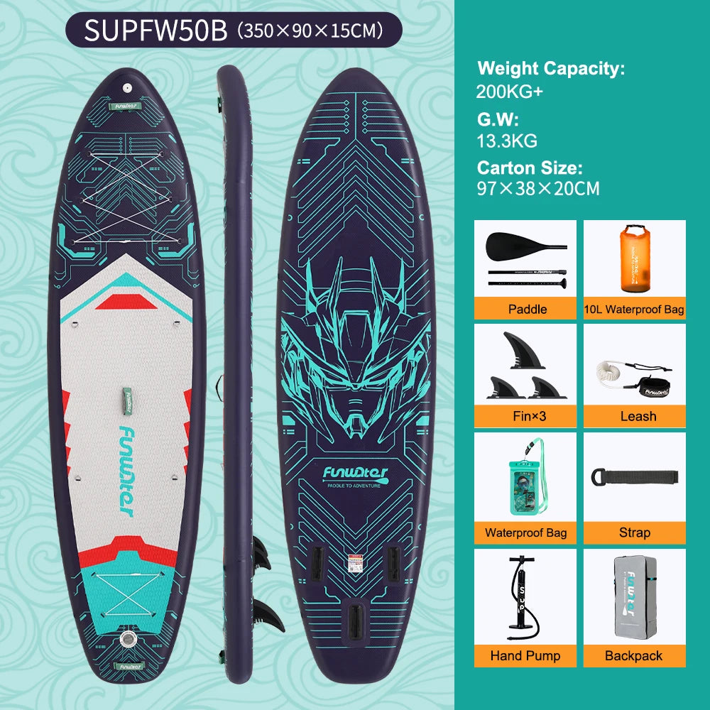 Planche de Paddle Gonflable avec Accessoires (335 / 350 / 385 cm) - Feath-R-Lite Koi Sup