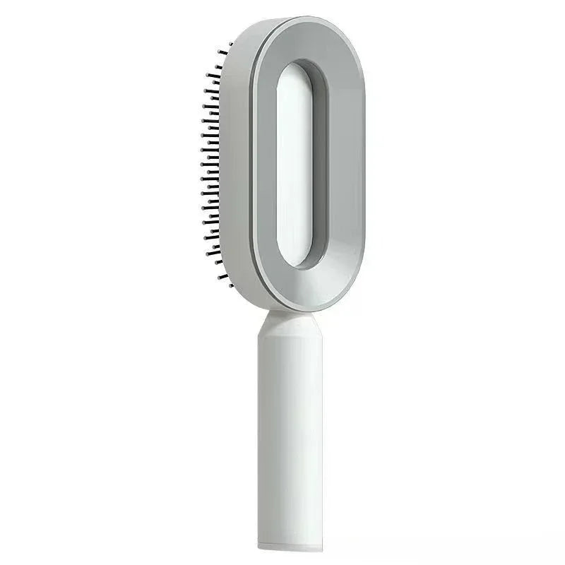 Brosse à Cheveux pour Femme avec bouton poussoir pour nettoyage facile