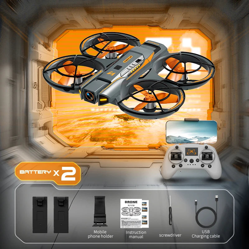 Drone de Course A21 2026 – 4K HD, Moteur Sans Balais, WIFI FPV, Flux Optique, Design Mecha, Quadrirotor jouet RC