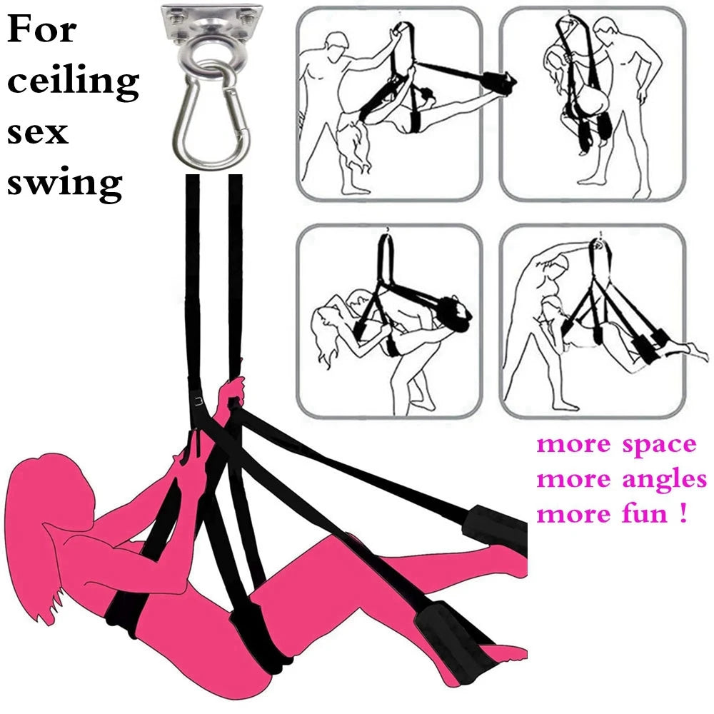 Stainless Steel Hammock Hanging Hook Ceiling Hook Injector Hanger Gym Workout Aerial Yoga