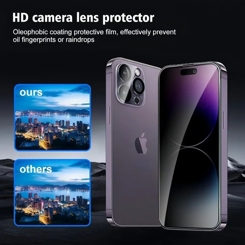 Protecteur d’écran complet anti-espion – Verre trempé (iPhone 17/16/15/14/13/12/11)