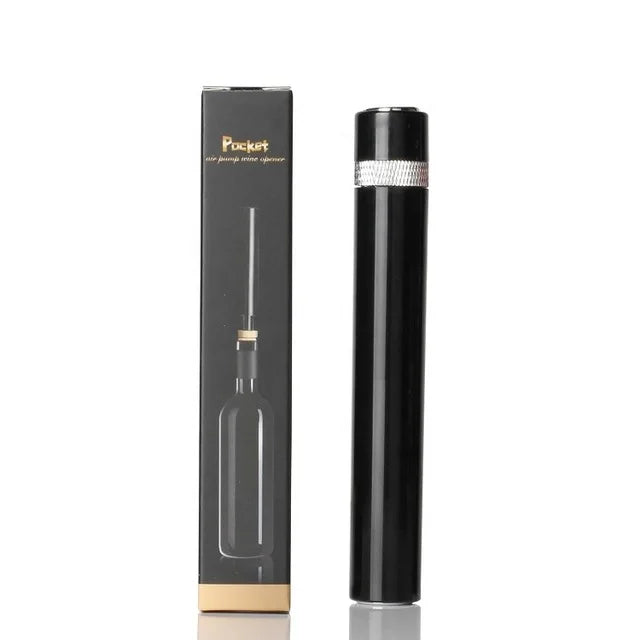 Tire-bouchon à pompe à air en acier inoxydable, ouvre-bouteille de vin portable en forme de stylo, accessoire de cuisine et de bar
