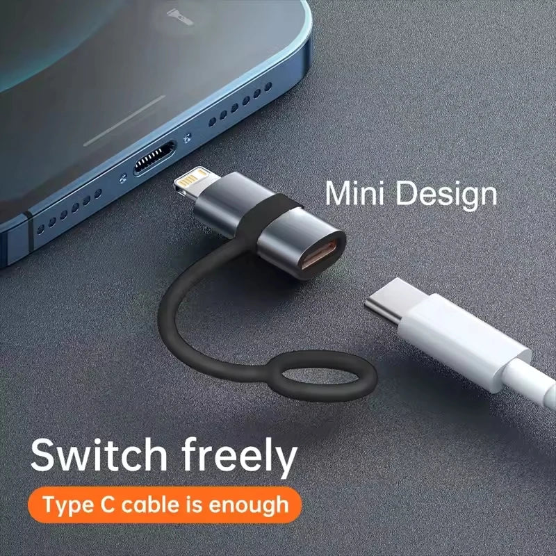 Adaptateur Usb PD30W Type C vers ios pour convertisseur iOS mâle vers Type C femelle pour iPhone 15 14 13 12 11 connecteur rapide Macbook