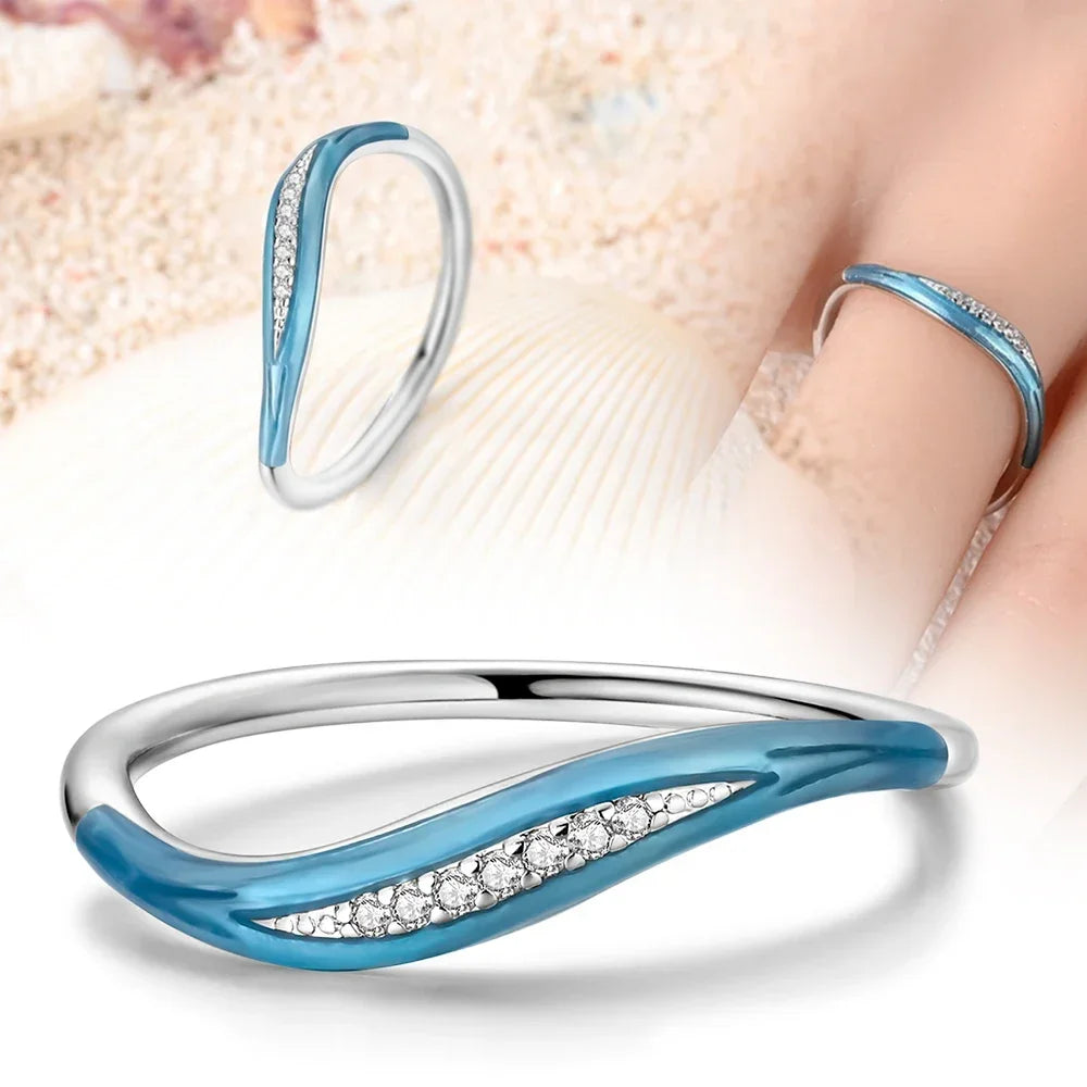 Colorful Zircon Sun Moon Star Stackable Rings for Women.