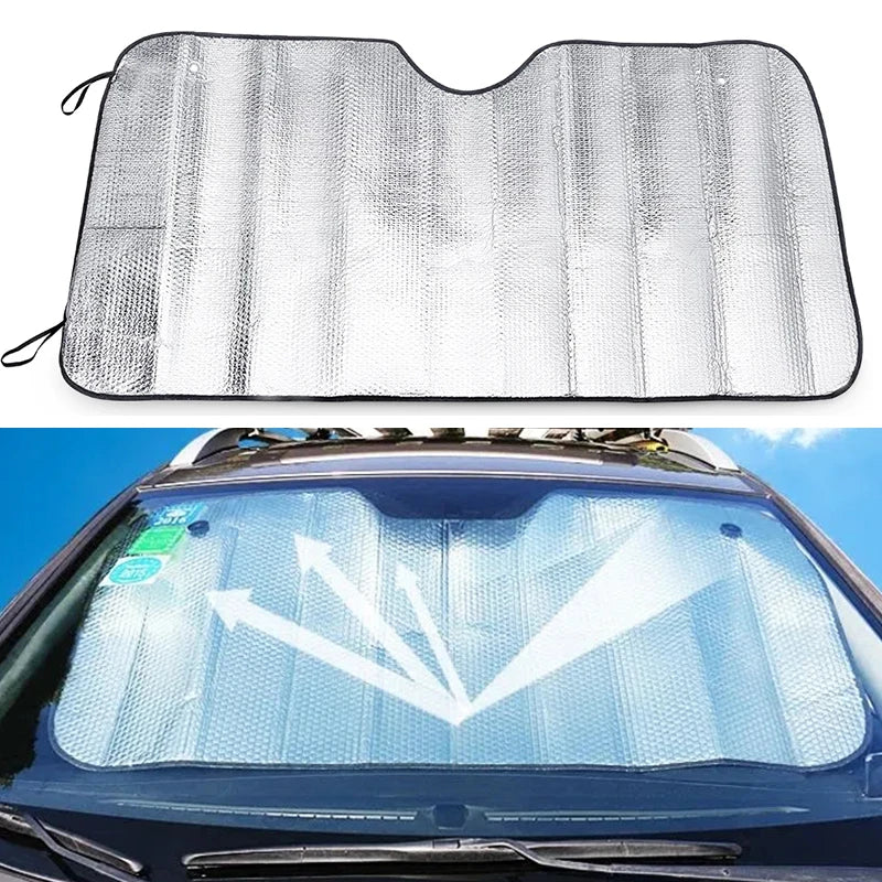 Car Window Sun Shade UV Protection Windshield Front Rear Auto Accessories Night Cover 140x70cm 