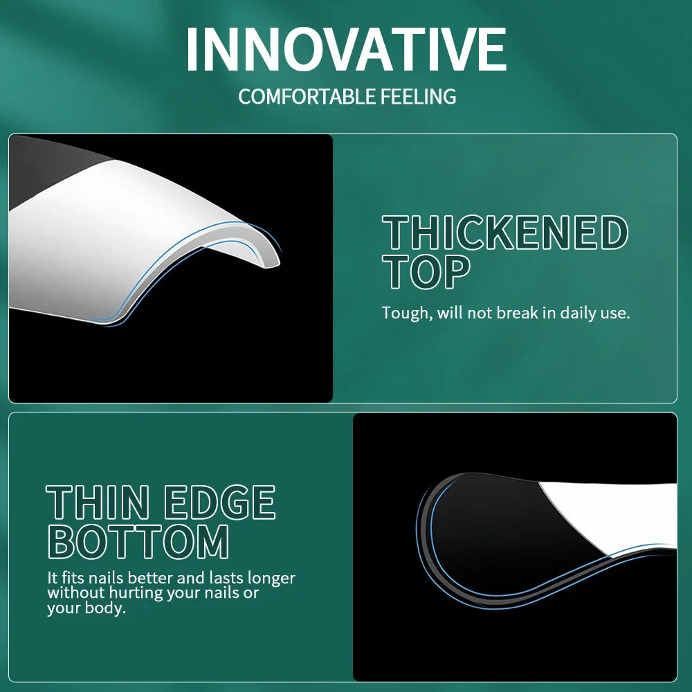 Faux Ongles - Conseils d’ongles français bicolores, 120 pièces