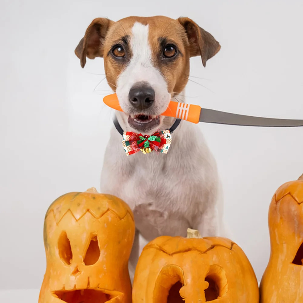 Collier décoratif pour animaux de compagnie, père Noël, wapiti, chat, chien