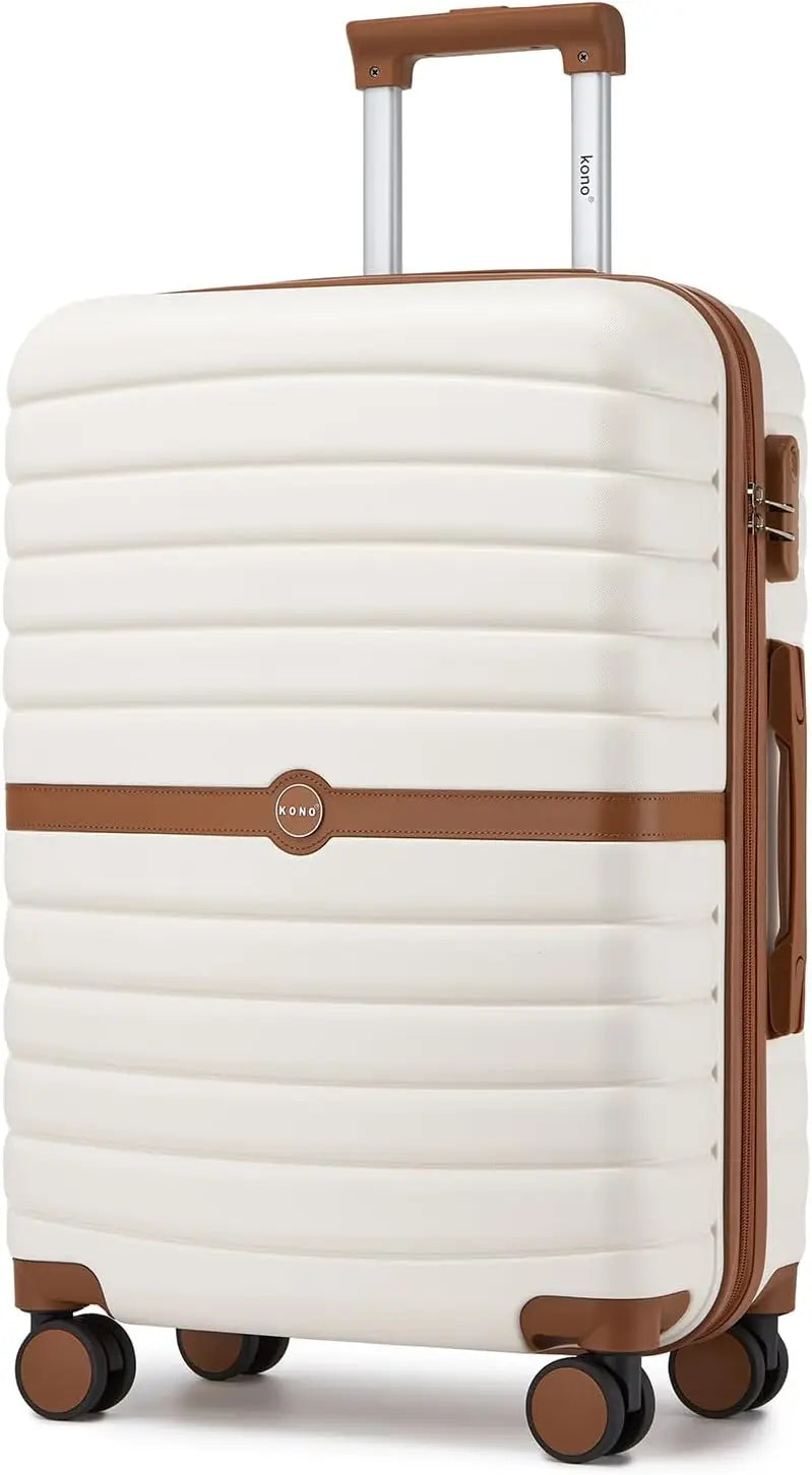 Ensemble de valises rigides PC KONO 3 pièces – léger, 360° roues doubles, serrure à combinaison, valises 55/66/76 cm