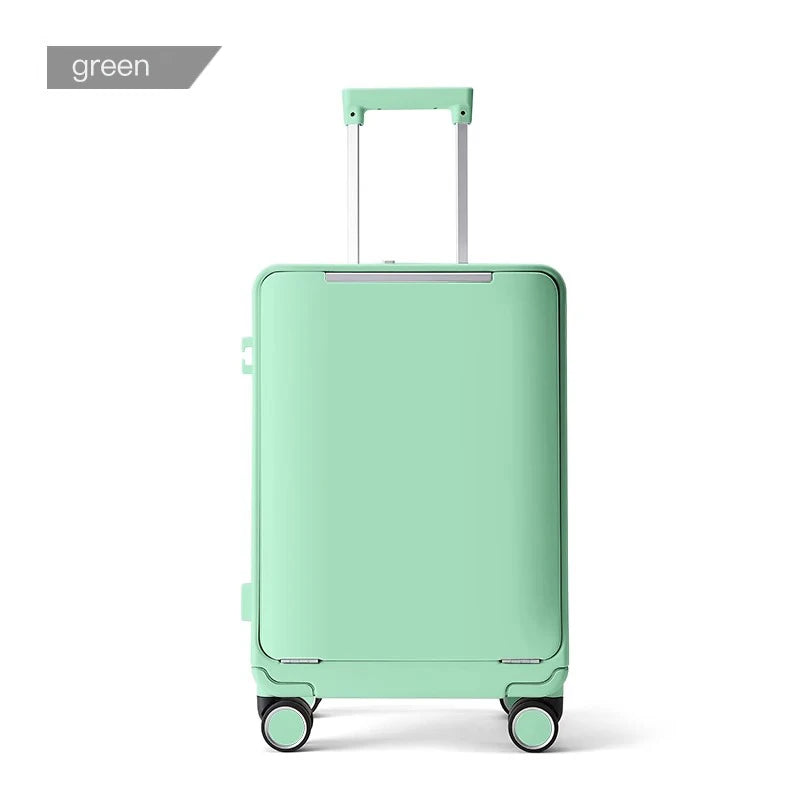 Valise SUSHIMU – Roulettes avec cadre en aluminium, ouverture avant personnalisée, cabine 20 et 24 pouces