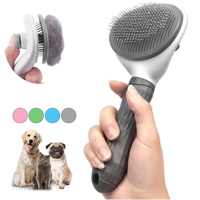 Stainless Steel Cat Dog Grooming Brush Pet Hair Removal Comb Accessories