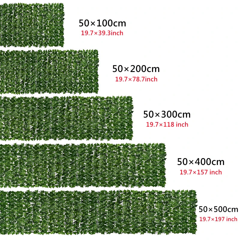 Clôture en lierre artificielle pour jardin, décoration extérieure