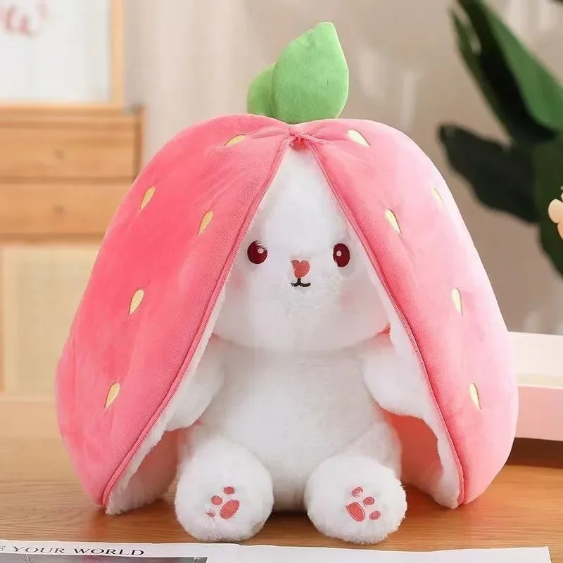 Jouet en peluche Harvey Rabbit, Poupée créative lapin fraise transformée en petit lapin en peluche poupée carotte