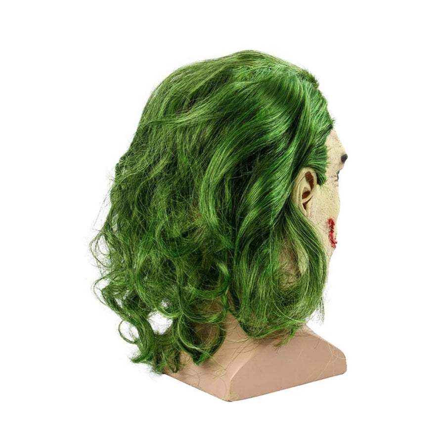 Perruque Cosplay, Masque Halloween – Cheveux Verts, Style Clown / Joker