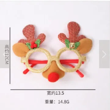 Lunettes de joyeux noël pour enfants et adultes, décoration de fête de noël, ornements de décoration
