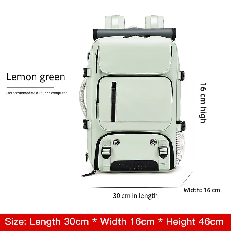 Sac à dos SUSHIMU – Voyage en plein air à double épaule pour hommes, grande capacité, compartiment ordinateur portable