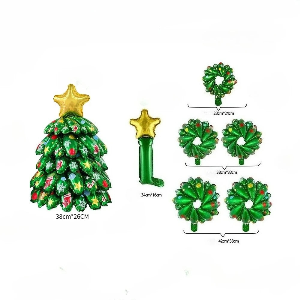 Ballons de Noël en aluminium – Grands ballons décoratifs pour sapin, décoration de maison