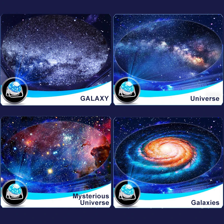 Starry Night Galaxy-Projektor – Nachtlicht und Planetariums-Dekoration