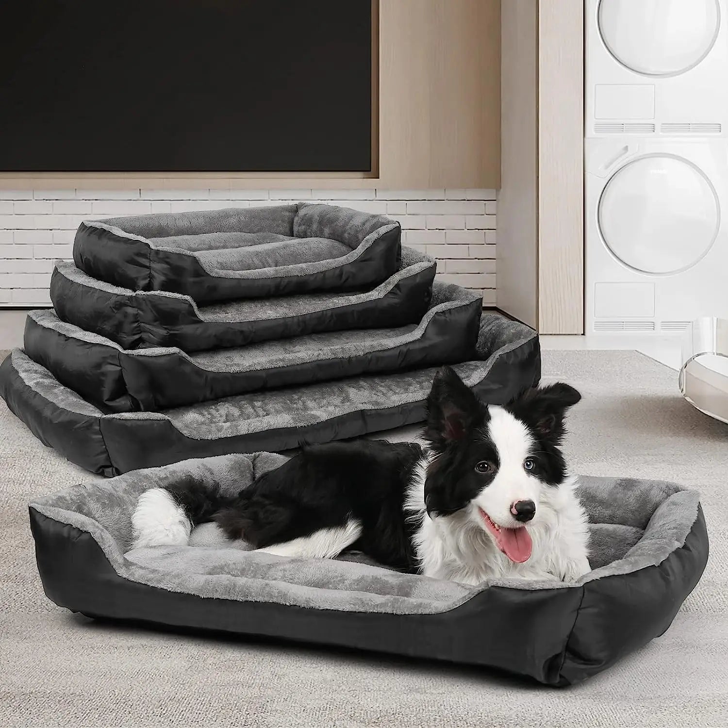 Dog Bed, Large Medium Dogs, Washable Rectangular Bed, Comfortable Breathable Dog Bed, Pet Bed 