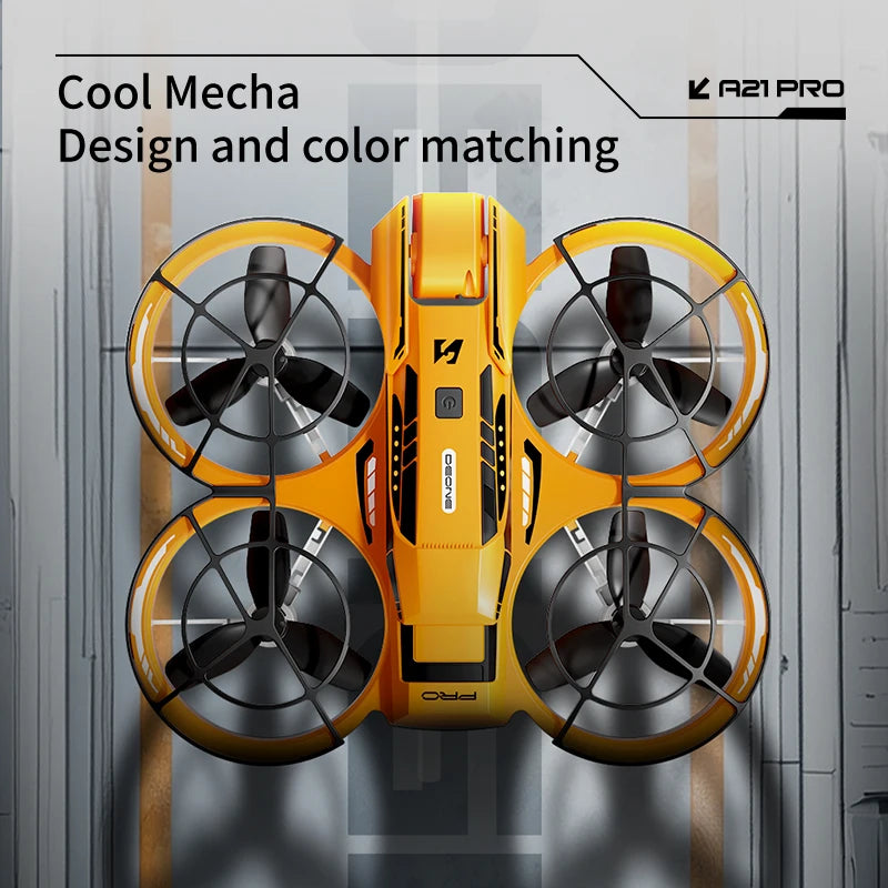 A21 Pro Mini Drone 4K – 8K HD, moteur sans balais, écran intégré