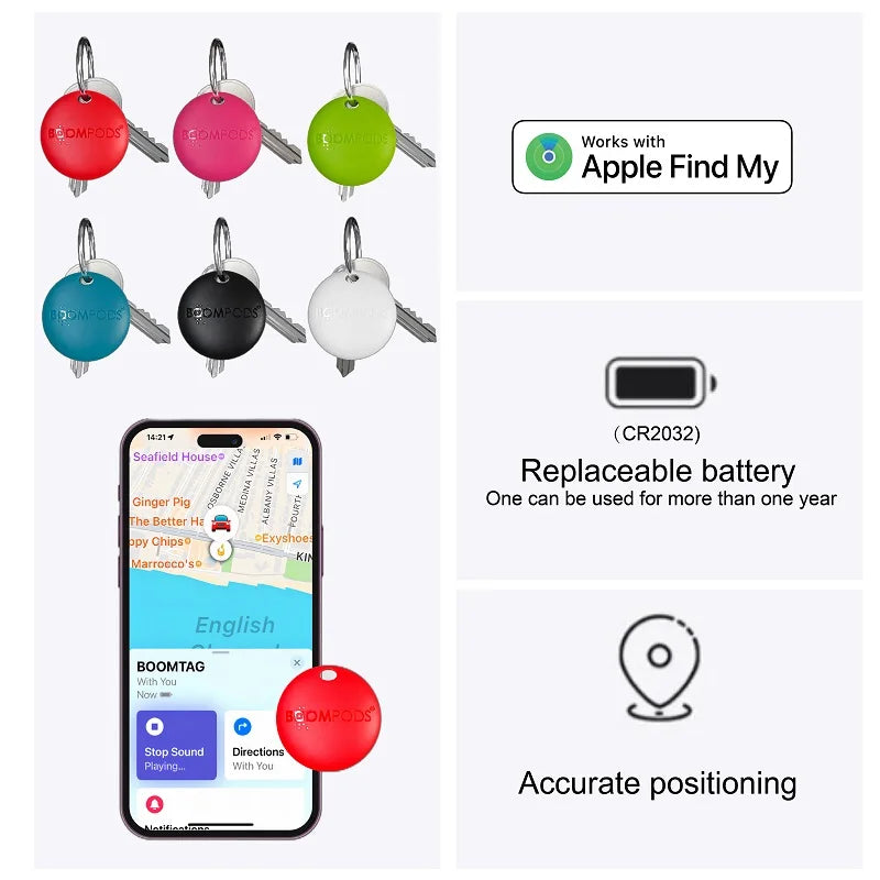 Mini Smart Bluetooth GPS Tracker with Apple, Airtag, for IOS