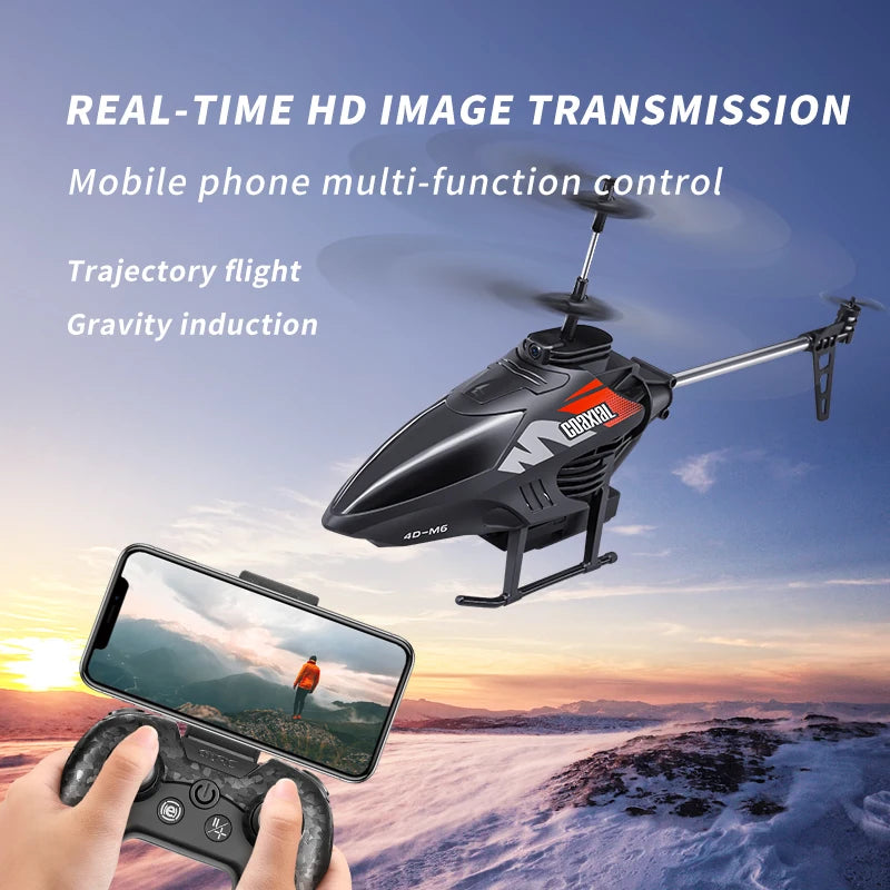 Drone Mini M6 Pro 4K HD, Détection de Gestes, Hélicoptère RC Quadricoptère, Jouet Télécommandé pour Enfants