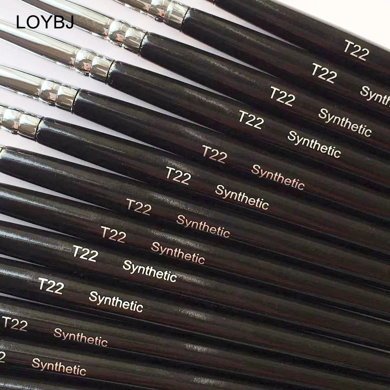 Ensemble De Pinceaux De Maquillage Synthétique LOYBJ 10/20/50/100pcs T22 Pinceau Eyeliner Larme Rainure Correcteur Fine Eye-Liner Cosmétique Brosse