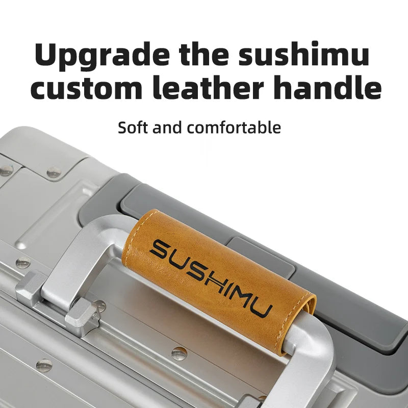 Valise rigide en alliage d’aluminium et de magnésium SUSHIMU – bagage à roulettes, 20, 24, 26 et 29 pouces