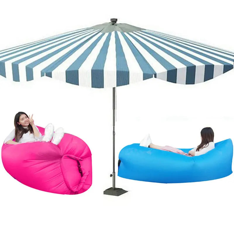 Inflatable Sofa Cushion for Camping Air Tent Bed Sleeping Bag Lazy Beach Mattress Folding Lounger Garden Outdoor Furniture