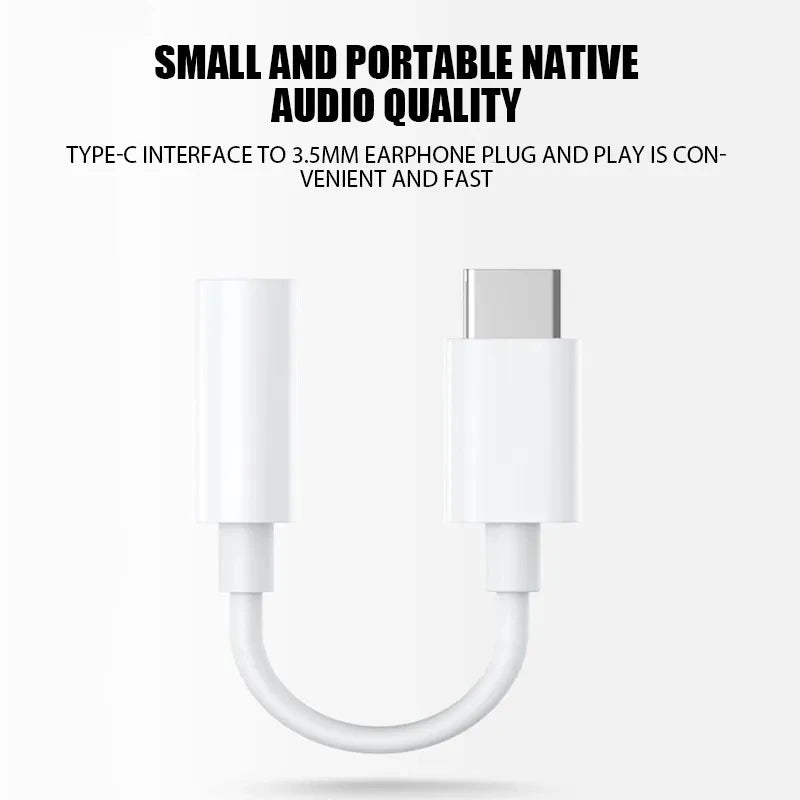 Adaptateur d'écouteurs USB Type C à Jack 3.5, convertisseur de câble Audio USB-C 3 5mm pour IPhone 15 15 Pro MAX Samsung Galaxy Huawei Xiaomi