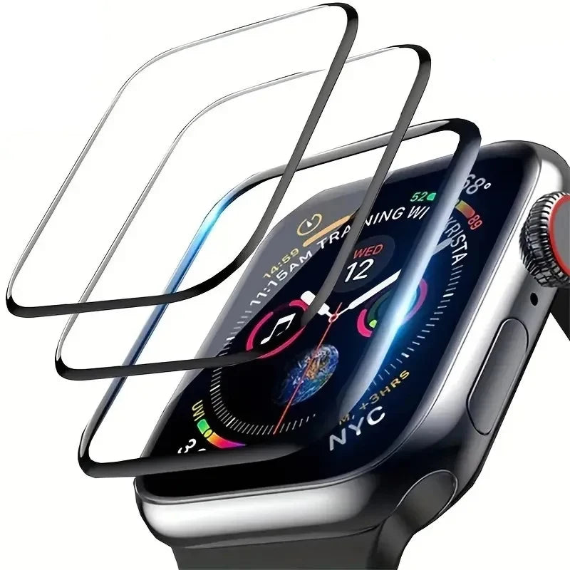Protecteur d'écran pour Apple Watch (Ultra 1 &amp; 2, Série 9/8/7/SE) – Film céramique souple 38mm à 49mm (pas du verre)