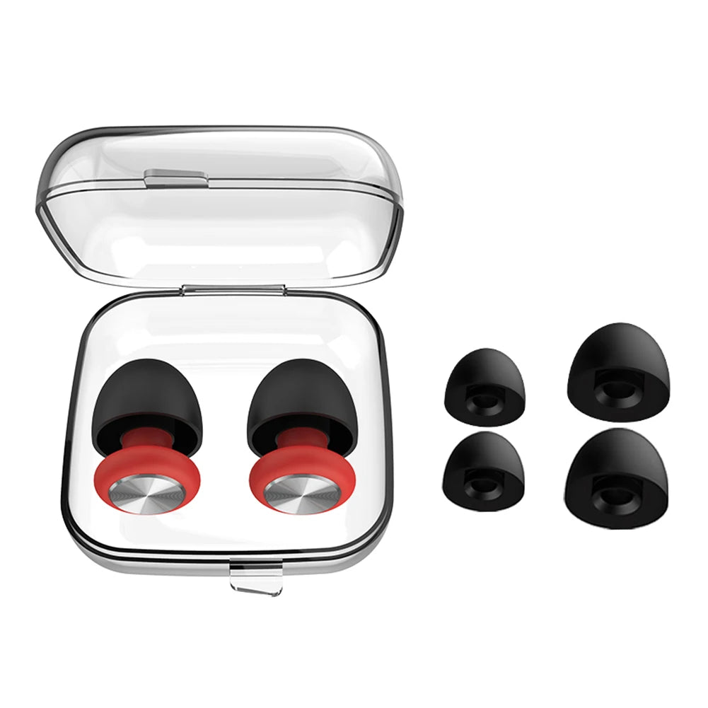 Bouchons d'oreille anti-bruit en silicone pour le sommeil, réduction du bruit, protection auditive, voyage