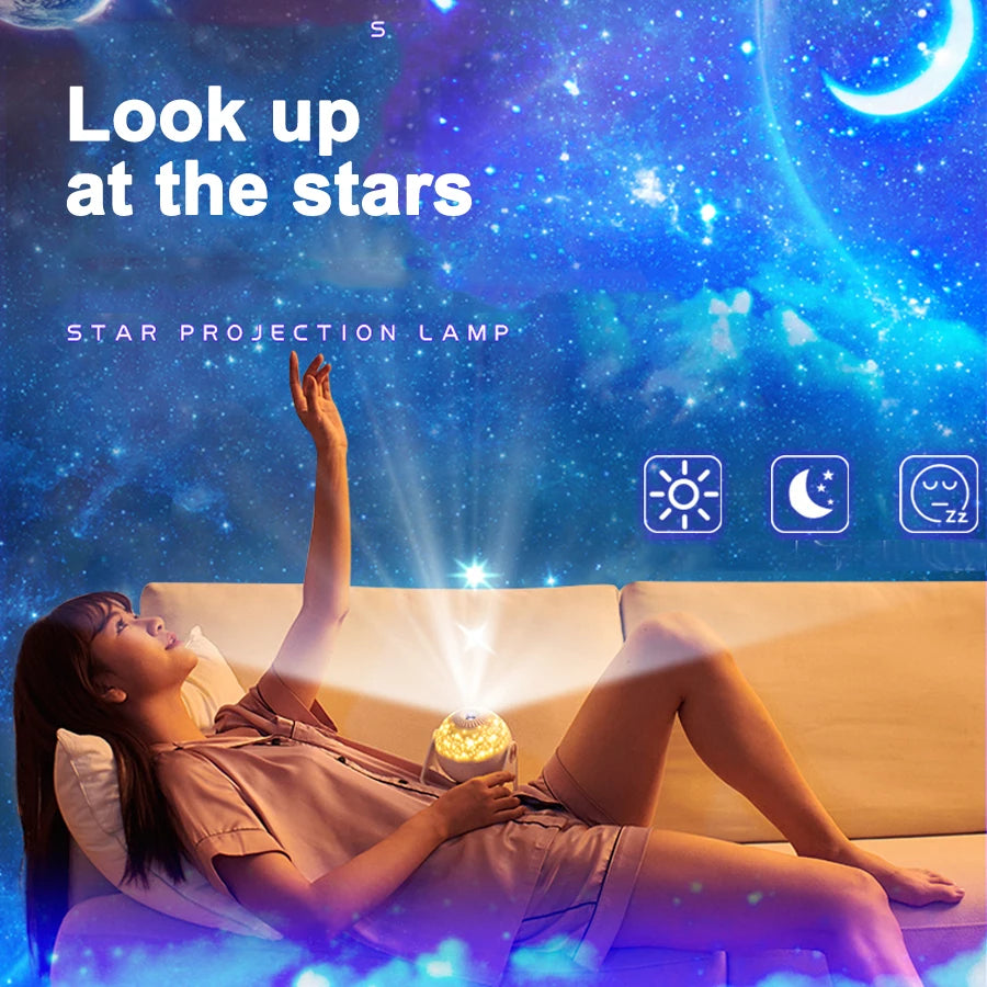Starry Night Galaxy-Projektor – Nachtlicht und Planetariums-Dekoration