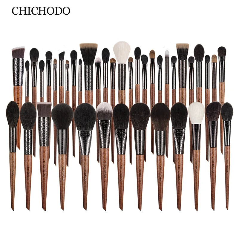 CHICHODO Multiple Choice Brush Natural and Synthetic Hair Makeup Brush Face and Eye Makeup Tools Makeup Pen 