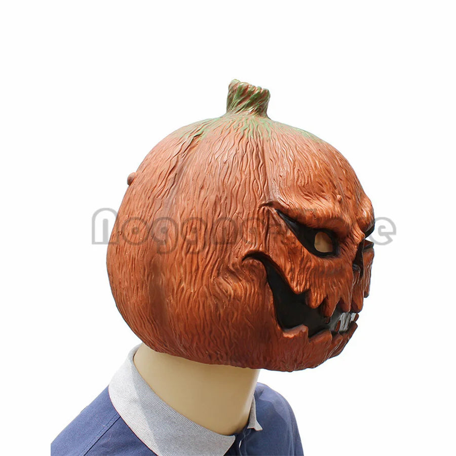 Grusel-Kürbismaske – Halloween-Cosplay, Vollkopfmaske