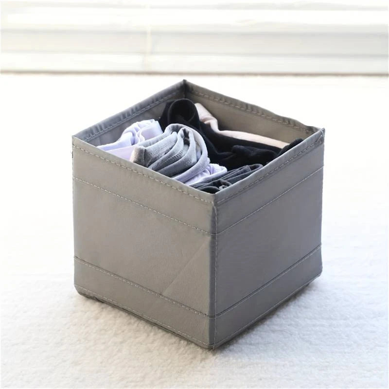 Storage Box, Foldable Underwear Organizers for Home, Clothes, Bra, Socks, Pants 